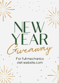 Sophisticated New Year Giveaway Poster Image Preview