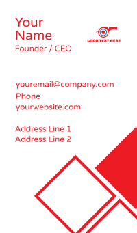 Target Whistle Business Card Design