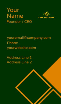 Creative Business Wave Business Card Design