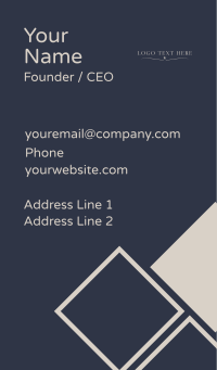 Professional Luxury Company Wordmark Business Card Design