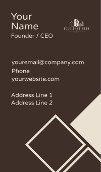 City Building Estate Business Card Design