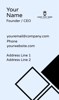 Crown King Royalty Business Card Design