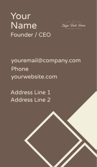 Cursive Elegant Wordmark Business Card Design