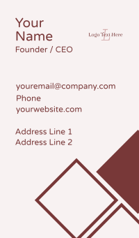 Luxury Feminine Letter  Business Card Design