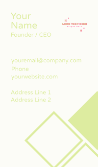 Quirky Star Sparkle Business Card Design