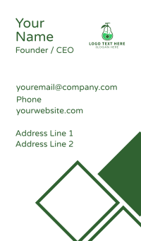 Avocado Soap Dispenser Business Card Design