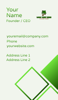 Tent Camping Adventure Business Card Design