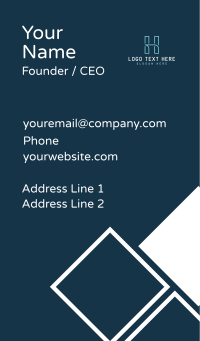 Professional Business Firm Letter H Business Card Design