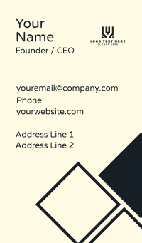 Square Box Business Business Card Design