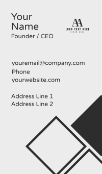 Professional Letter A Business Card Design