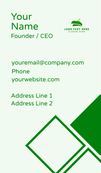 Green Golf Course Business Card Design