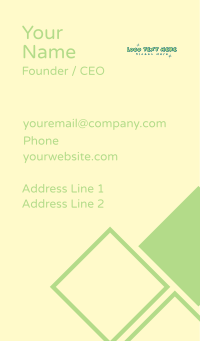 Cute Quirky Sparkle  Business Card Design