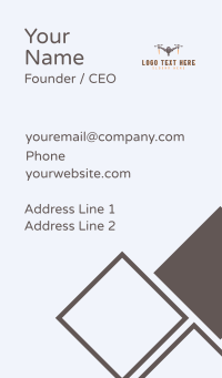 Rocket Delivery Drone Business Card Design