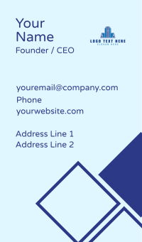 House Building Construction Business Card Design