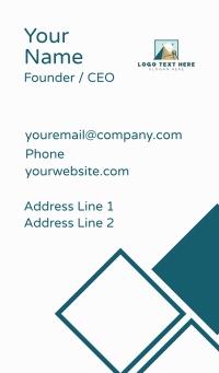 Egypt Pyramid Sphinx Landmark Business Card Design