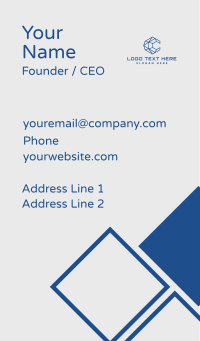 Abstract Business Letter C Business Card Design