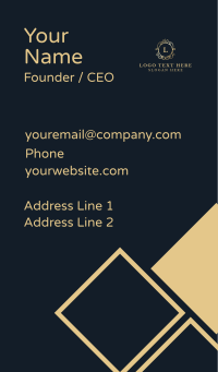 Expensive Luxury Ornament Business Card Design