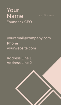 Script Handwriting Wordmark Business Card Design