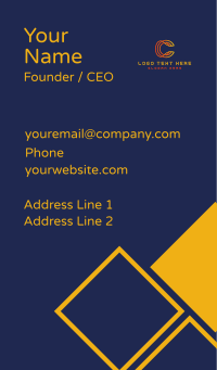 Crypto Digital Technology Business Card Design