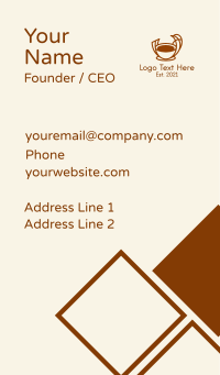 Brown Bird Coffee Business Card Design