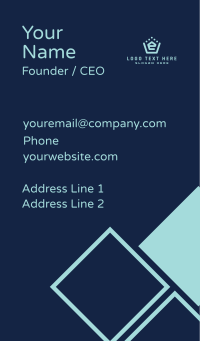 Generic Business Letter E Business Card Design