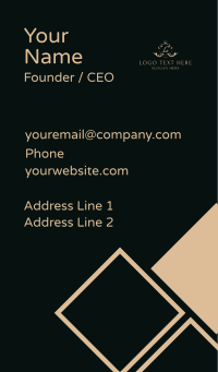 Luxurious Lettermark Badge Business Card Design