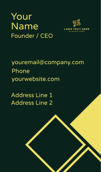 Luxury Jewelry Letter S Business Card Design