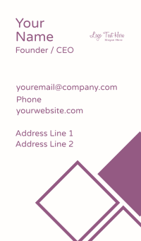 Feminine Signature Wordmark Business Card Design