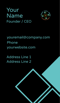 Cyberspace Software Developer Business Card Design