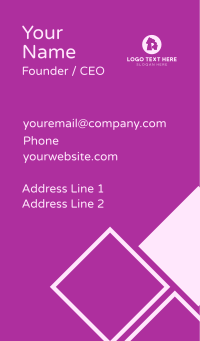 Purple Letter R Business Card | BrandCrowd Business Card Maker
