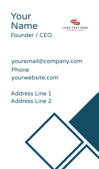 Creative Business Letter S Business Card Design