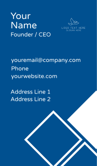 Flying Dove Outline Business Card Design