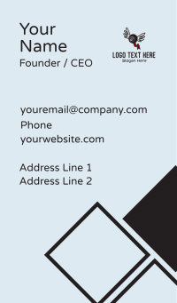 Online Webcam Wings  Business Card Design