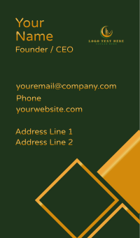 Dubai Luxury Tower Business Card Design