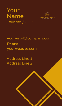 Elegant Simple Crown Business Card Design