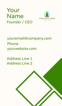 Nature Tree Park Business Card Design