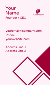 Cursive Business Letter L  Business Card Design