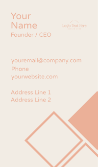 Feminine Business Store Wordmark Business Card Design