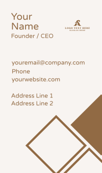 Corporate Consultant F & A Business Card Design