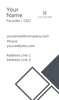 Architecture Firm Company Letter A Business Card Design