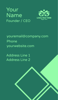 Green Eco Community Business Card Design