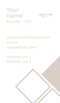 Simple Signature Wordmark Business Card Design