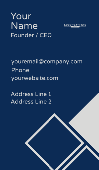 Corporate Business Wordmark Business Card Design