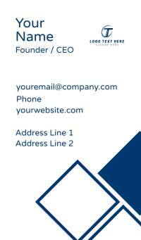 Generic Business Letter T Business Card Design