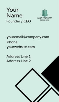 Geometric Star Skyscraper Business Card Design