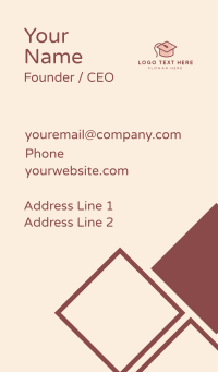 Online Graduate School  Business Card Design