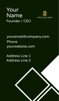 Medieval King Ruler Business Card Design