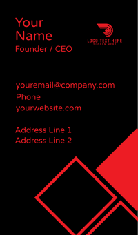 Red Letter D Business Business Card Design