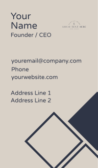 Elegant Simple Lettermark Business Card Design