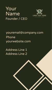 Soldier Army Military Business Card Design